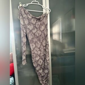 Tart Gray Snake Print Dress